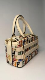 Fendi Baguette Logo Jakarlı Renkli Çanta