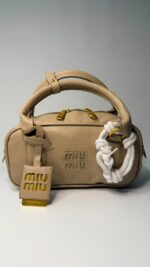 Miu Miu Krem Arcadie Deri Çanta