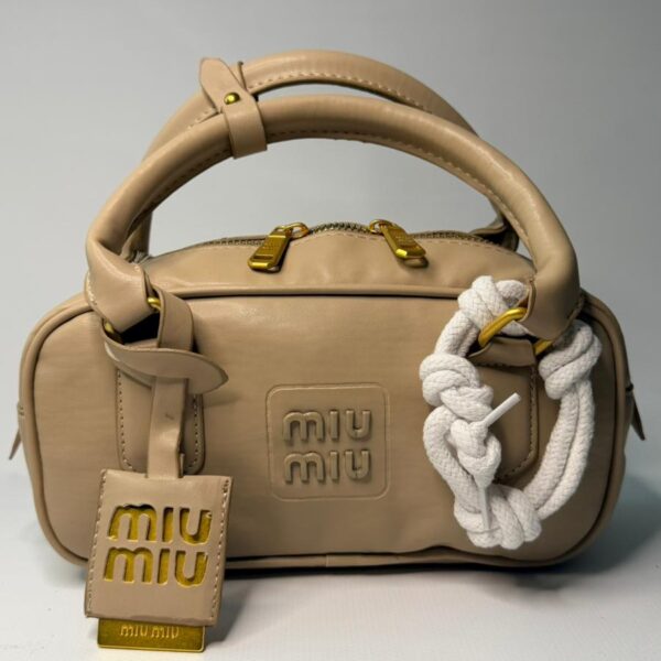 Miu Miu Krem Arcadie Deri Çanta