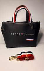 TH Logotape Tote Çanta- SİYAH