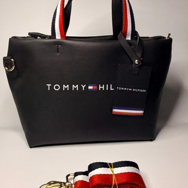 TH Logotape Tote Çanta- SİYAH