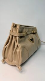 Prada Bonnie Deri El Çantası-BEJ - Görsel 2