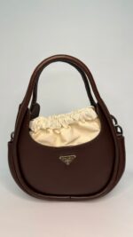 Prada Deri El Çantası-ACI KAHVE