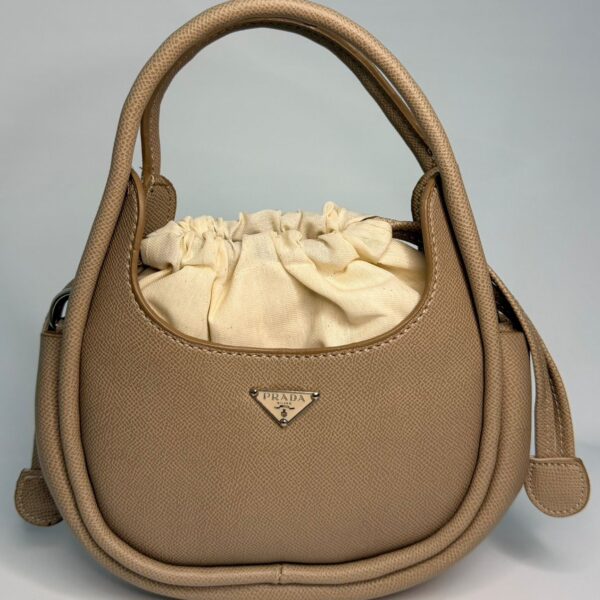 Prada Deri El Çantası-BEJ