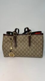 GG Amblem Orta Boy Çanta-ACI KAHVE